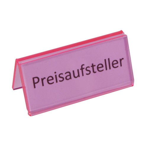 Preisaufsteller X-Large Fluoreszierend Rot Hauptbild