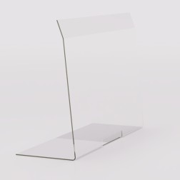 Grünke® Spuckschutz Nr. 5H mit Durchreiche (Stärke: 6mm; Breite: 80cm; Höhe: 70cm) 