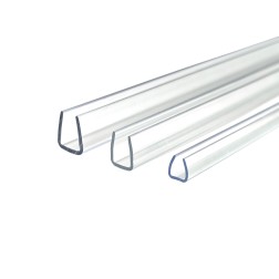 U-Klemmprofil 10 mm aus Polycarbonat –1200 mm für Stegplatten